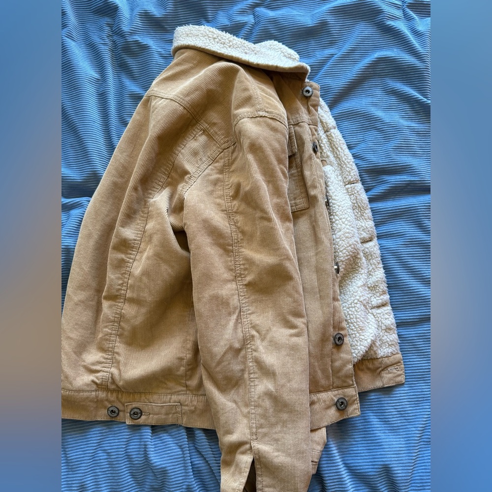 D/Struct Tan Corduroy Sherpa jacket -men’s - Picture 4 of 8